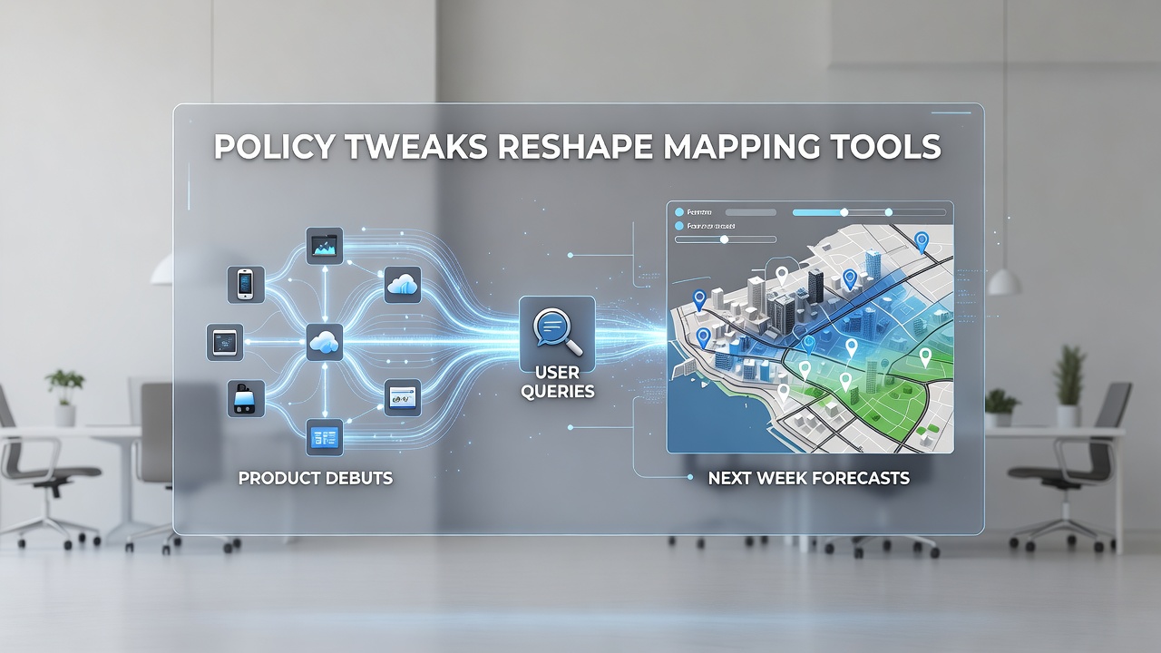 Policy Tweaks Reshape Mapping Tools: Linking Product Debuts With User Queries and Next Week Forecasts